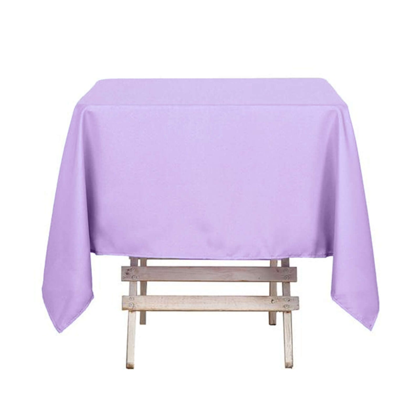 Polyester Square 54"x54" Tablecloth Lavender Lilac - Wrinkle-Resistant & Durable Table Cover