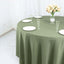 Polyester 120" Round Tablecloth Dusty Sage Green - Seamless Wrinkle-Resistant Table Cover