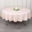 Premium Polyester 90" Round Tablecloth Blush - Stain and Wrinkle-Resistant Design with 220GSM Thickness Table Cover