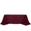 Premium Polyester 90"x132" Rectangle Tablecloth Burgundy - Seamless 220GSM Stain-Resistant Table Cover