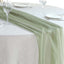 Chiffon 6ft Table Runner Dusty Sage Green - Flowy & Lightweight Table Decor