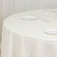 Cotton Blend 120" Round Tablecloth Ivory - Seamless Wrinkle-Resistant Table Cover