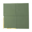 50-Pack Paper Beverage Napkins with Gold Foil Olive Green - Disposable 2 Ply Cocktail Napkins for Events 6.5"x6.5"