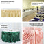 Satin 14ft Table Skirt Dusty Sage Green - Pleated Double Drape Table Cover