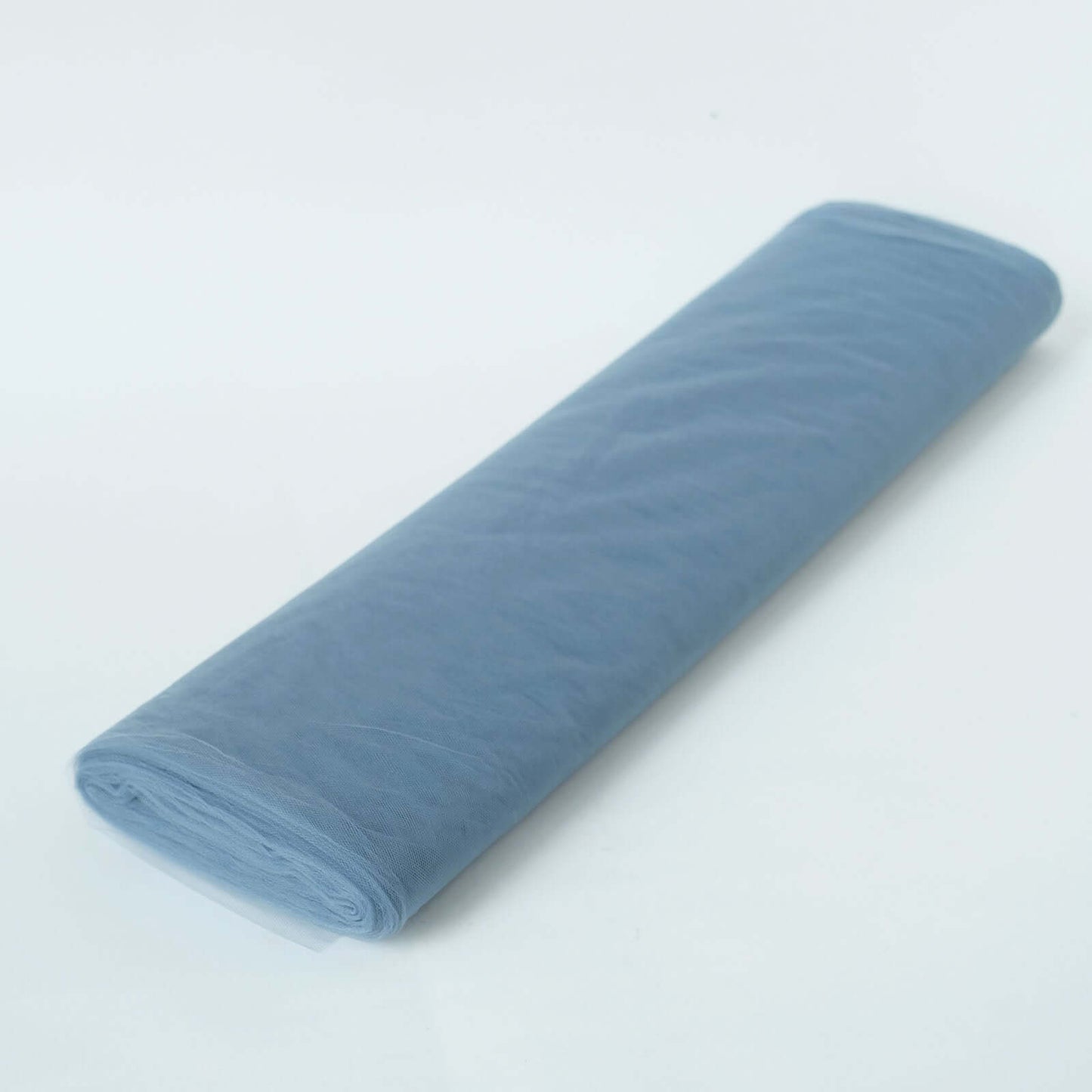 54"x40 Yards Dusty Blue Tulle Fabric Bolt, DIY Crafts Sheer Fabric Roll