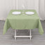 Premium Polyester 54"x54" Square Tablecloth Dusty Sage Green - 220GSM Stain and Wrinkle-Resistant Table Cover