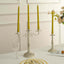 12-Pack Taper Candles Spiral Long Burn Wick Design Gold - Premium Unscented Wax Dinner Candle Sticks 11"