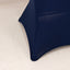 Spandex 36" Round Cocktail Table Cover Navy Blue - Easy to Maintain Stretch Fitted Highboy Tablecloth