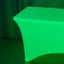 Glow Neon Green Fitted Spandex Tablecloth â€“ 6ft Rectangle, Wrinkle-Free Cover