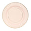 25-Pack Paper 10" Round Dinner Plates in Blush Sunray Design with Gold Rim - Disposable Heavy Duty 350GSM Party Plates