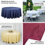 Premium Polyester 108" Round Tablecloth Black - Wrinkle - Resistant 220GSM Table Cover for Weddings & Events - Linen Luxes