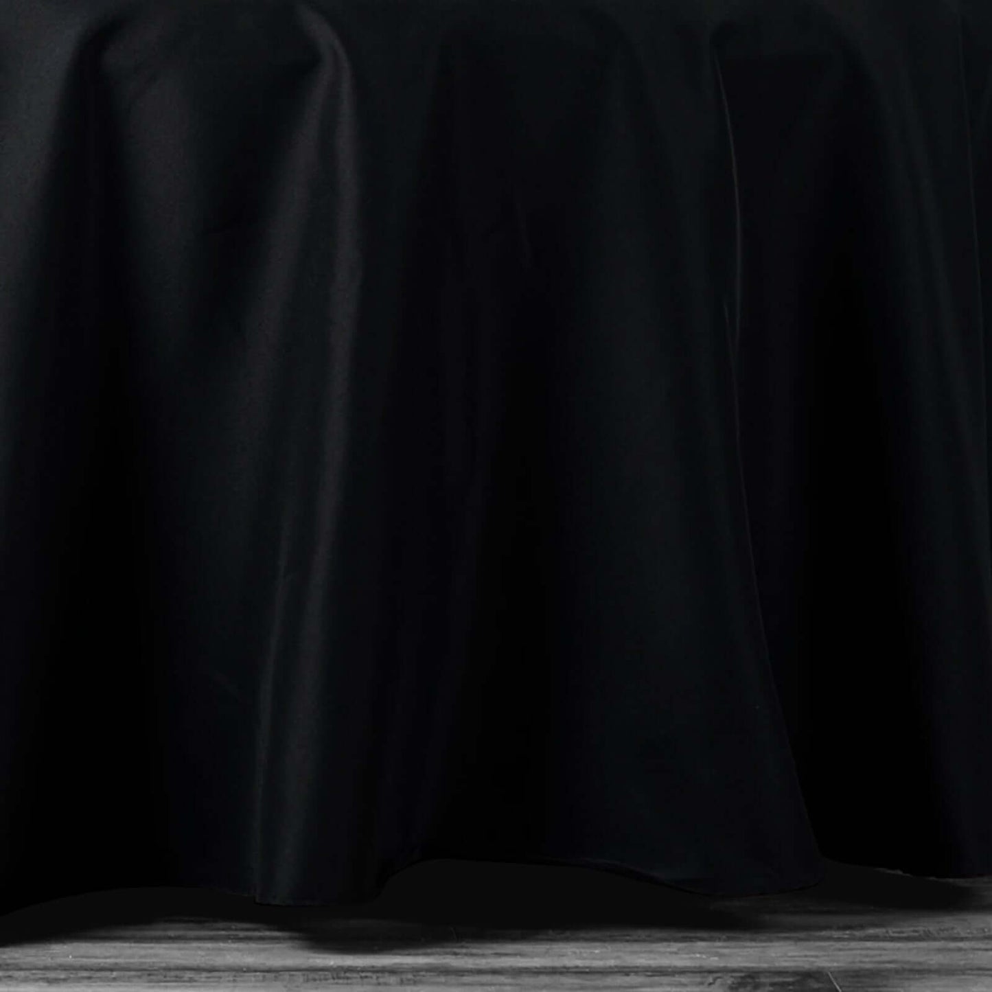 Premium Polyester 108" Round Tablecloth Black - Wrinkle - Resistant 220GSM Table Cover for Weddings & Events - Linen Luxes