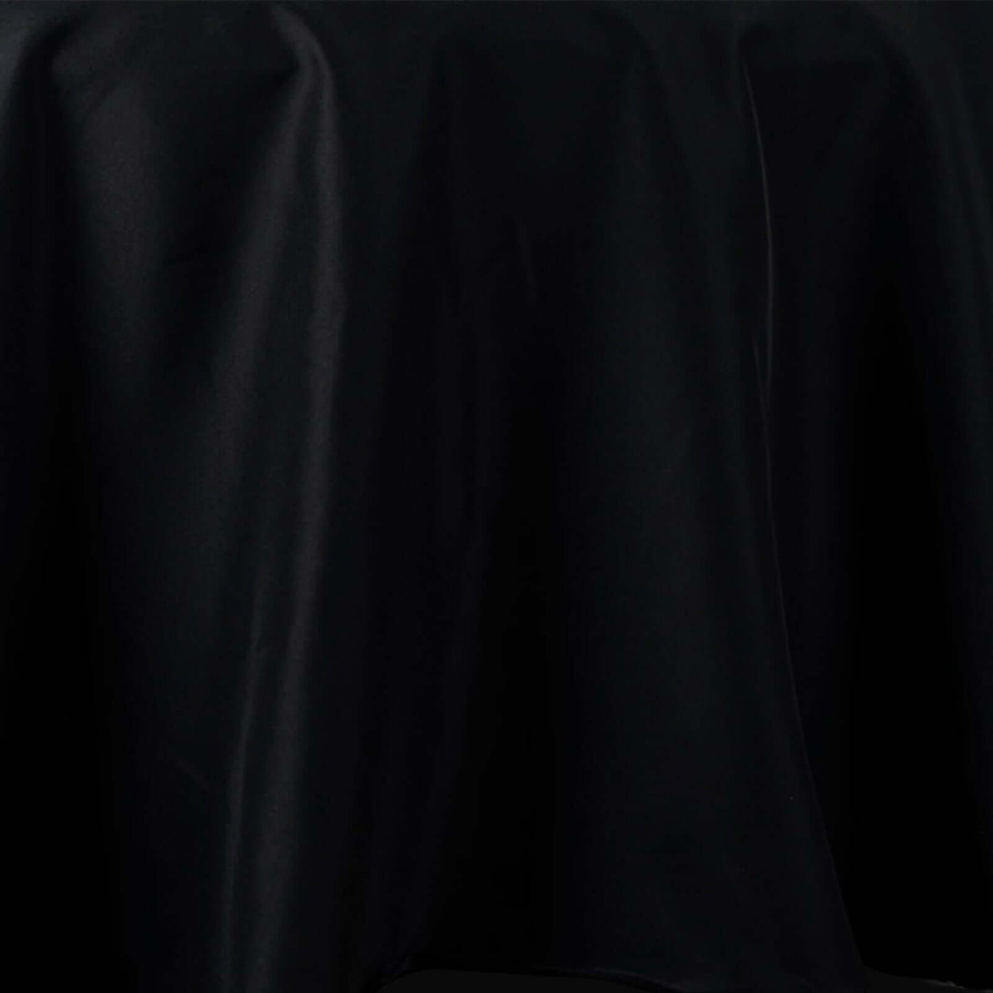Premium Polyester 108" Round Tablecloth Black - Wrinkle - Resistant 220GSM Table Cover for Weddings & Events - Linen Luxes