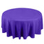 Premium Polyester 108" Round Tablecloth Purple - Wrinkle-Resistant 220GSM Table Cover