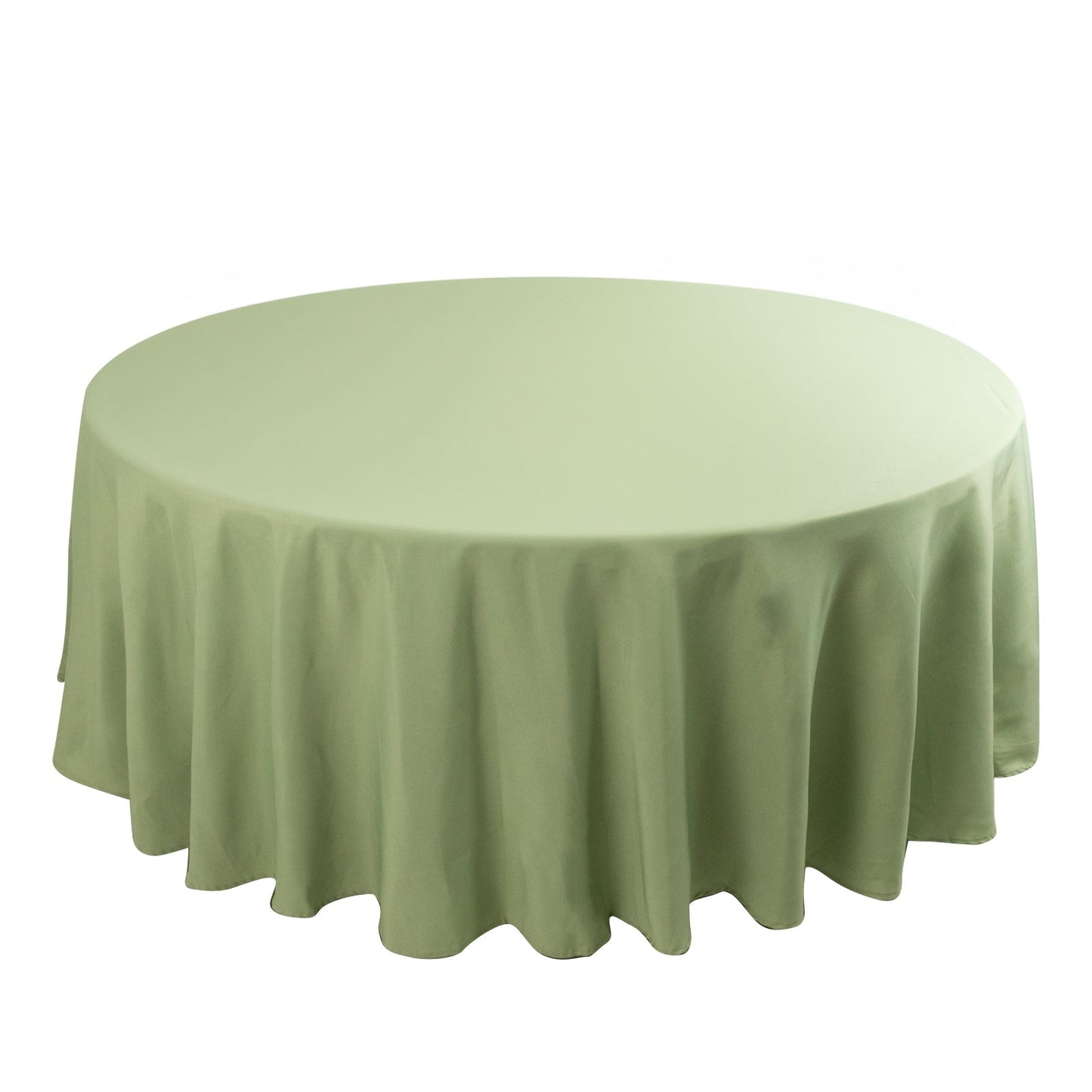 Premium Polyester 108" Round Tablecloth Sage Green - Wrinkle-Resistant 220GSM Table Cover