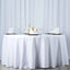 Premium Polyester 108" Round Tablecloth White - Wrinkle - Resistant 220GSM Table Cover for Weddings & Events - Linen Luxes