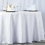 Premium Polyester 108" Round Tablecloth White - Wrinkle - Resistant 220GSM Table Cover for Weddings & Events - Linen Luxes