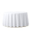 Premium Polyester 108" Round Tablecloth White - Wrinkle - Resistant 220GSM Table Cover for Weddings & Events - Linen Luxes