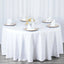 Premium Polyester 108" Round Tablecloth White - Wrinkle - Resistant 220GSM Table Cover for Weddings & Events - Linen Luxes