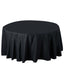 Premium Polyester 120" Round Tablecloth Black - Seamless 220GSM Wrinkle - Resistant Design for Classy Events - Linen Luxes
