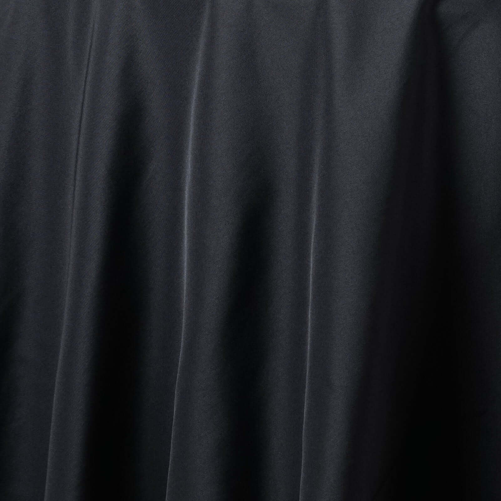 Premium Polyester 120" Round Tablecloth Black - Seamless 220GSM Wrinkle - Resistant Design for Classy Events - Linen Luxes