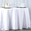 Premium Polyester 120" Round Tablecloth White - Seamless 220GSM Wrinkle - Resistant Design for Classy Events - Linen Luxes