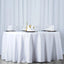 Premium Polyester 120" Round Tablecloth White - Seamless 220GSM Wrinkle - Resistant Design for Classy Events - Linen Luxes