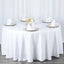 Premium Polyester 120" Round Tablecloth White - Seamless 220GSM Wrinkle - Resistant Design for Classy Events - Linen Luxes