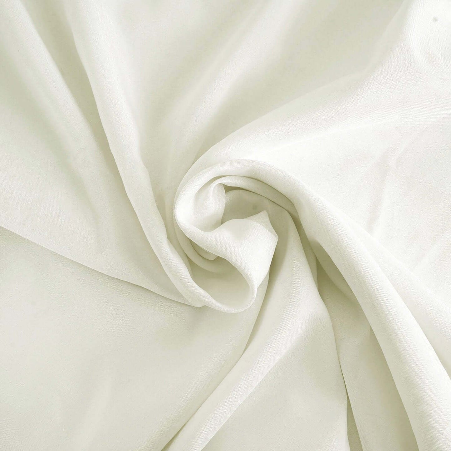 Premium Polyester 132" Round Tablecloth Ivory - Seamless 220GSM Wrinkle - Resistant Table Cover - Linen Luxes