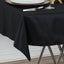 Premium Polyester 54"x54" Square Tablecloth Black - Stain and Wrinkle - Resistant 220GSM Finish for Weddings & Events - Linen Luxes