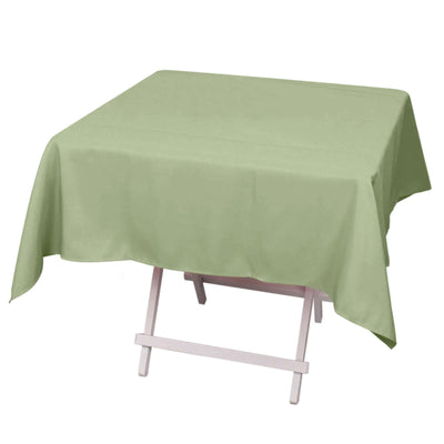 Premium Polyester 54"x54" Square Tablecloth Dusty Sage Green - 220GSM Stain and Wrinkle-Resistant Table Cover