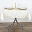 Premium Polyester 54"x54" Square Tablecloth Ivory - Stain and Wrinkle - Resistant 220GSM Table Cover - Linen Luxes