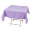 Premium Polyester 54"x54" Square Tablecloth Lavender Lilac - Stain and Wrinkle-Resistant 220GSM Table Cover