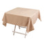 Premium Polyester 54"x54" Square Tablecloth Nude - 220GSM Stain and Wrinkle-Resistant Table Cover