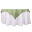 Premium Polyester 54"x54" Table Overlay Square Tablecloth Dusty Sage Green - 220GSM Stain and Wrinkle-Resistant Table Topper