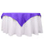 Premium Polyester 54"x54" Table Overlay Square Tablecloth Purple - 220GSM Stain and Wrinkle-Resistant Table Topper