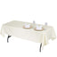 Premium Polyester 60"x102" Rectangle Tablecloth Ivory - Durable 220GSM Wrinkle - Resistant Table Cover - Linen Luxes