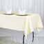 Premium Polyester 60"x102" Rectangle Tablecloth Ivory - Durable 220GSM Wrinkle - Resistant Table Cover - Linen Luxes