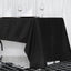 Premium Polyester 60"x126" Rectangle Tablecloth Black - Stain - Resistant 220GSM Finish for Special Events - Linen Luxes