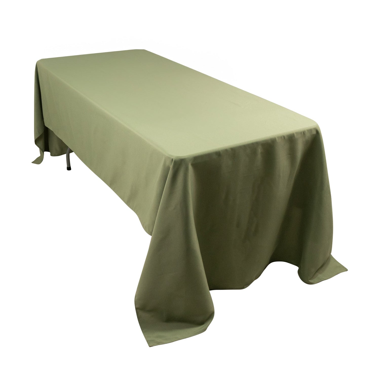 Premium Polyester 60"x126" Rectangle Tablecloth Dusty Sage Green - Stain-Resistant 220GSM Finish Table Cover