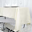 Premium Polyester 60"x126" Rectangle Tablecloth Ivory - Stain - Resistant 220GSM Finish Table Cover - Linen Luxes