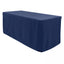 Premium Polyester 6ft Rectangle Tablecloth Navy Blue Durable Fitted 220GSM Table Cover