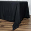 Premium Polyester 72"x120" Rectangle Tablecloth Black - 220GSM Stain - Resistant Table Cover - Linen Luxes