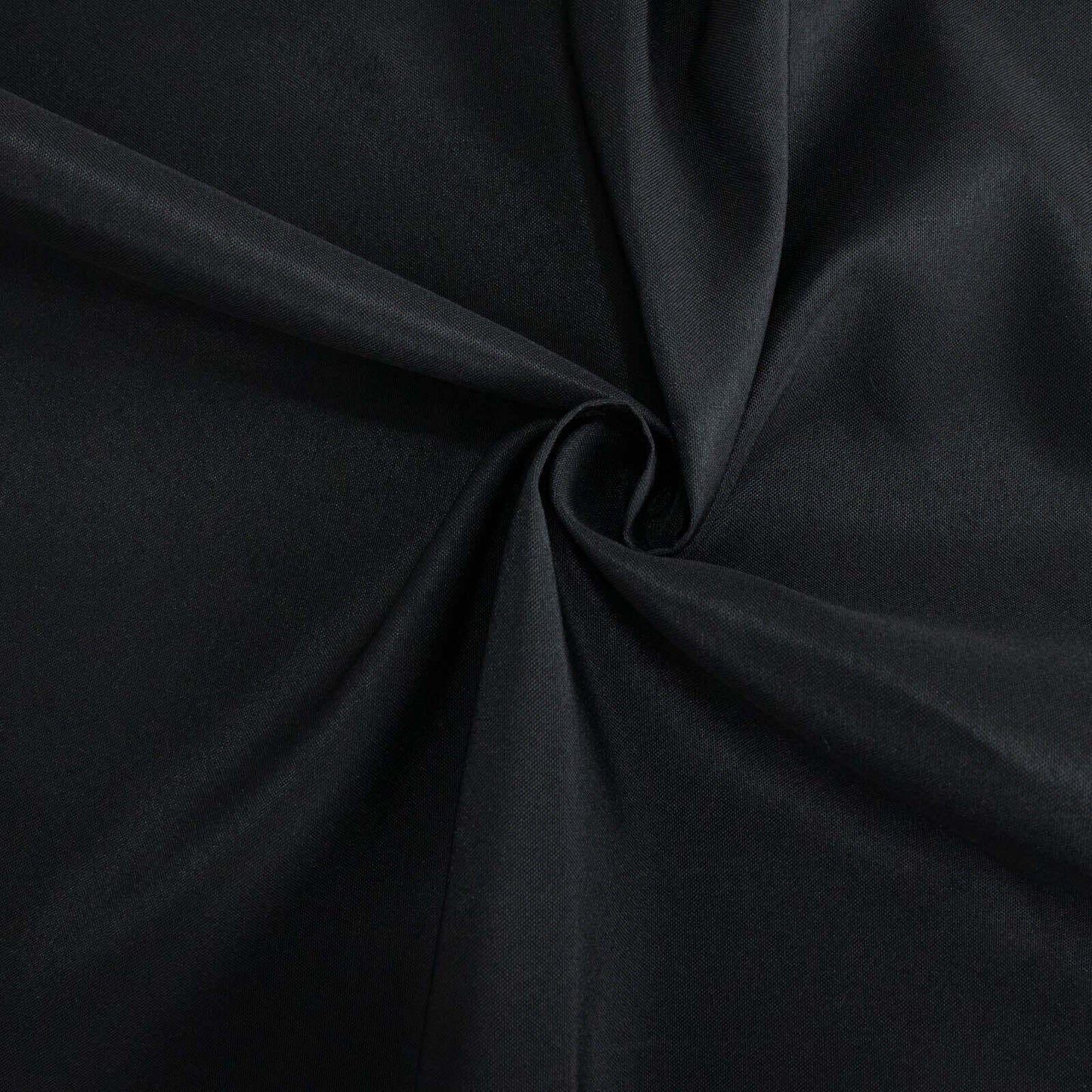 Premium Polyester 90" Round Tablecloth Black - Stain and Wrinkle - Resistant 220GSM Table Cover for Weddings & Event Decor - Linen Luxes