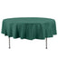 Premium Polyester 90" Round Tablecloth Hunter Emerald Green - Stain and Wrinkle-Resistant Design with 220GSM Thickness Table Cover
