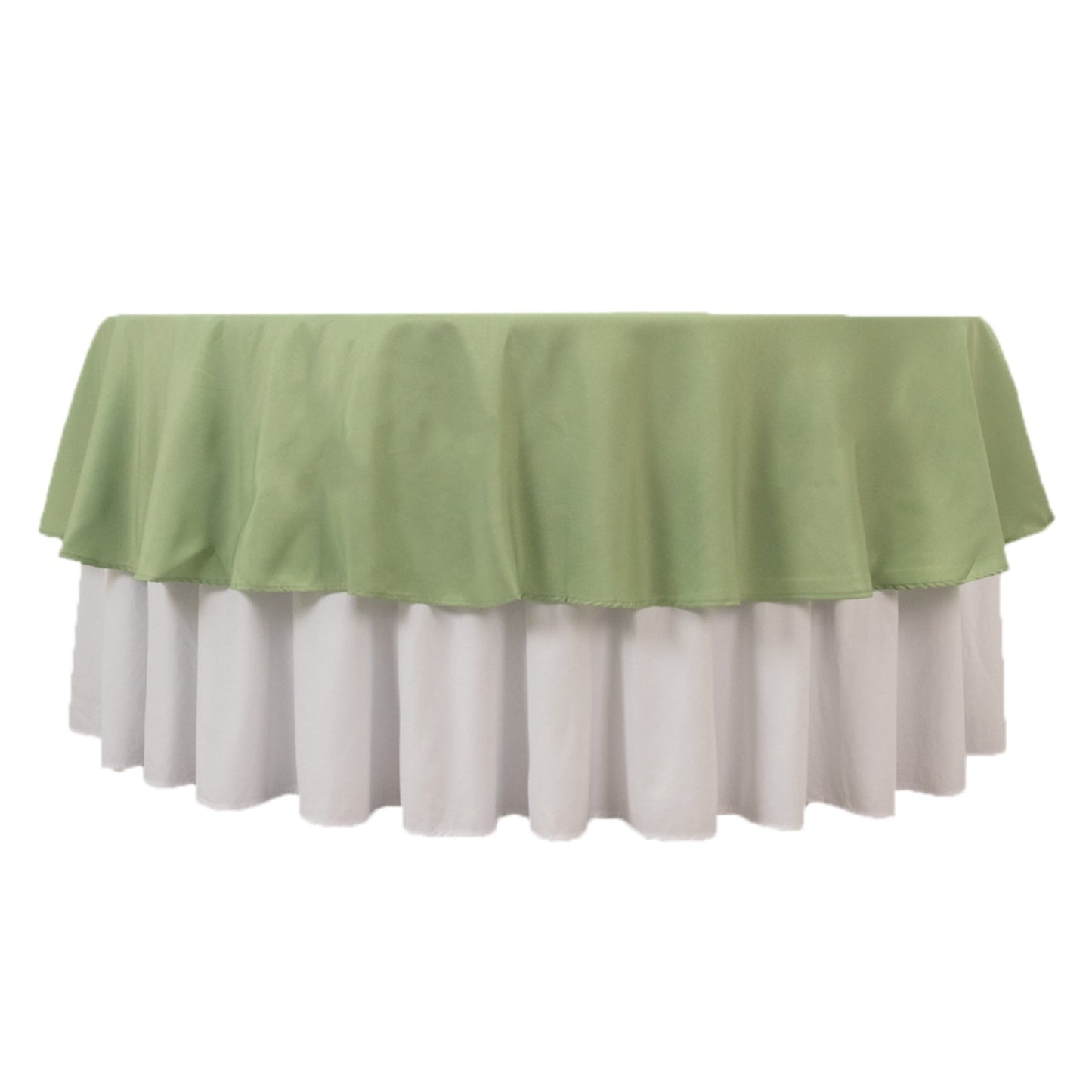 Premium Polyester 90" Round Tablecloth Sage Green - Stain and Wrinkle-Resistant Design with 220GSM Thickness Table Cover