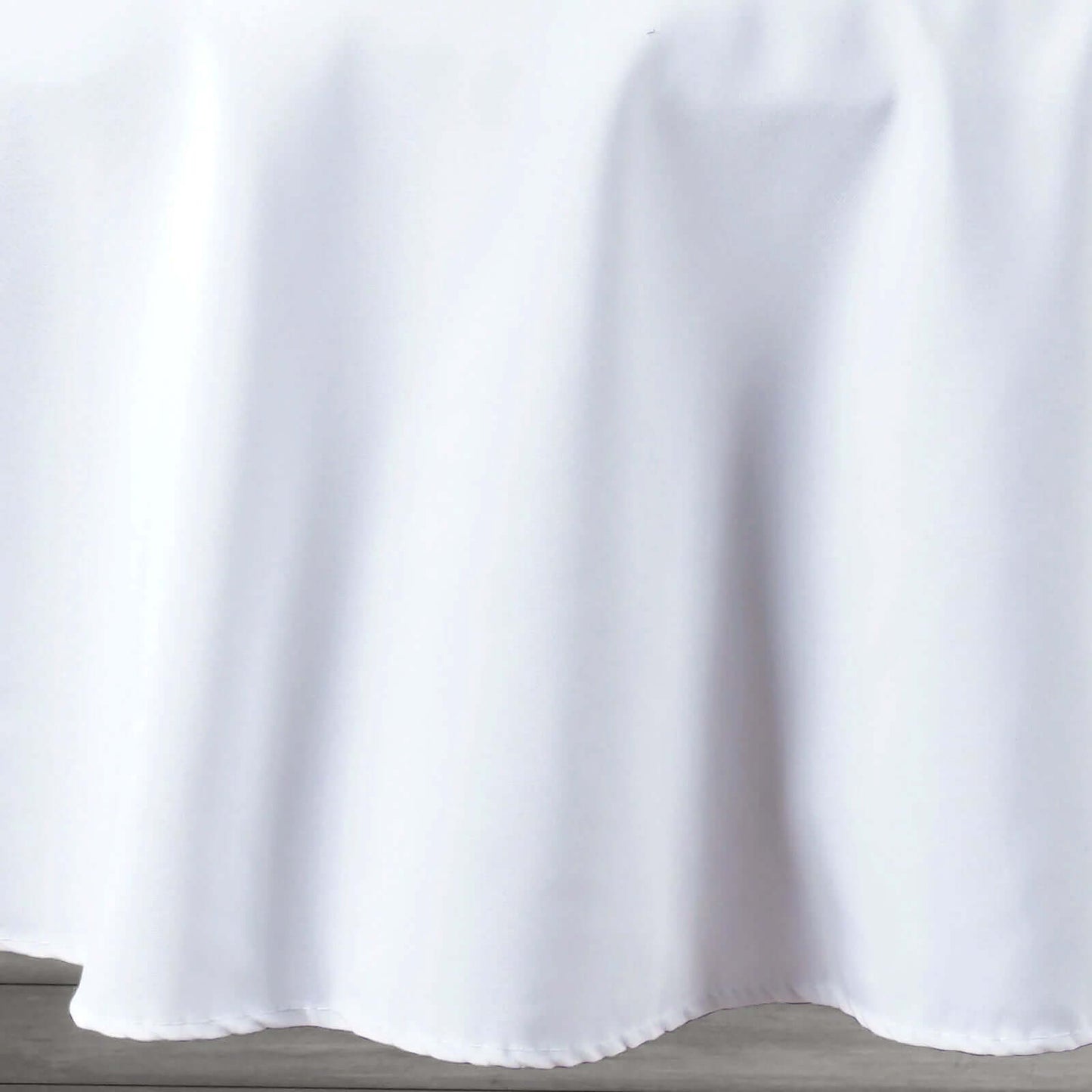 Premium Polyester 90" Round Tablecloth White - Stain and Wrinkle - Resistant 220GSM Table Cover for Weddings & Event Decor - Linen Luxes