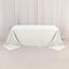 Premium Polyester 90"x132" Rectangle Tablecloth Ivory - Seamless 220GSM Stain - Resistant Table Cover - Linen Luxes