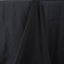Premium Polyester 90"x156" Rectangle Tablecloth Black - Seamless 220GSM Stain - Resistant Design for Classy Events - Linen Luxes