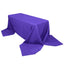 Premium Polyester 90"x156" Rectangle Tablecloth Purple - Seamless 220GSM Stain-Resistant Table Cover